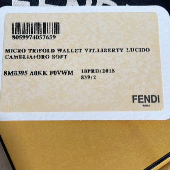 Fendi Micro Trifold Wallet - Picture 10 of 10